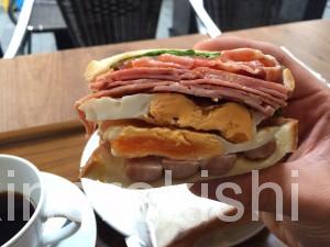 神谷町デカ盛り3206本店ボリューム満点サンドイッチデビルサンド人気有名カフェ朝食パンケーキ17