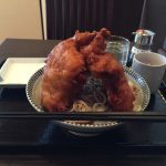 【閉店】本八幡・京成八幡デカ盛り!「鶴兵衛（つるべえ）」で巨大から揚げ釜玉そば特盛!