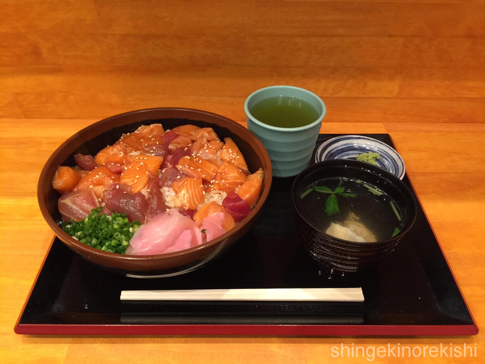 人形町海鮮丼築地ととどんとと丼特盛渋谷お茶早い美味しい7