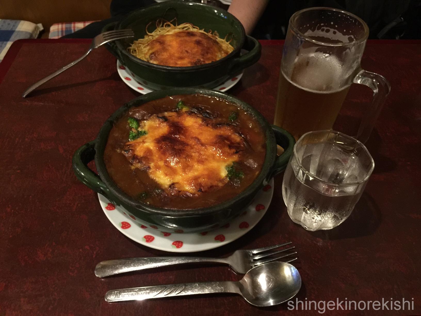 浅草橋大盛りグルメストーン焼きカレー焼きスパゲティミートソース有名人気美味しい東京ビール23
