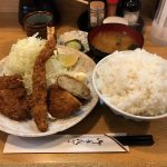 赤羽橋デカ盛り!「とんかつ　はぎ乃」でコロッケセット定食・ライス大盛りランチ!
