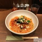 銀座スパゲッティ!「すぱじろう」でモッツァレラチーズとなすのトマトすぱ・XL（特盛）!