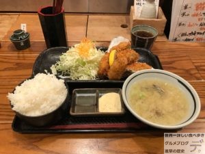 日本一のカキフライ定食北海道厚岸あっけしコレド室町店ランチメニューご飯大盛り三越前新日本橋駅デカ盛り進撃のグルメ