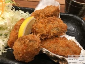 日本一のカキフライ定食北海道厚岸あっけしコレド室町店ランチメニューご飯大盛り三越前新日本橋駅デカ盛り進撃のグルメ