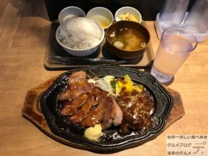 秋葉原デカ盛りトンテキとハンバーグは飲み物。コンボメニューライス山盛りおかわり自由末広町メガ盛り進撃のグルメ