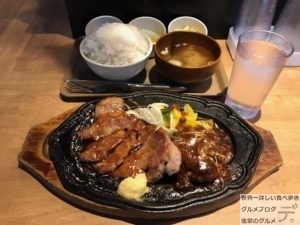 秋葉原デカ盛りトンテキとハンバーグは飲み物。コンボメニューライス山盛りおかわり自由末広町メガ盛り進撃のグルメ