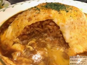 大盛りオムライス三越前日本橋食工房あらじん洋食ランチメニュー豚汁デカ盛り進撃のグルメ