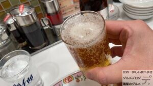 ノンアルコールビールアサヒドライゼロ100日間餃子の王将生活81日目デカ盛り進撃のグルメ