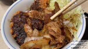 かつや丑年の新メニュー牛カツと牛焼肉の合い盛り丼大盛りミルフィーユ仕立てデカ盛り進撃のグルメ