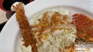 松のや洋食宣言大人のお子様プレートハンバーグ＆海老フライ定食ライス特盛春日店マイカリー食堂併設デカ盛り進撃のグルメ