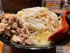 デカ盛り三田製麺所ニンニクアブラそばヤサイマシ麺大盛り店舗限定メニュー神田店メガ盛り進撃のグルメ