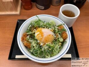 かつやねぎ玉カツ丼ピリ辛メニューデカ盛り進撃のグルメ