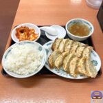 【日高屋】ダブル餃子定食・白菜キムチ【定番メニュー】