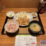 【やよい軒】しょうが焼定食・もち麦ごはんに変更【定番メニュー】