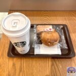 【スターバックス】ストロベリー＆クランベリーベーグルサンド・ドリップコーヒー（アイス）【モーニング】
